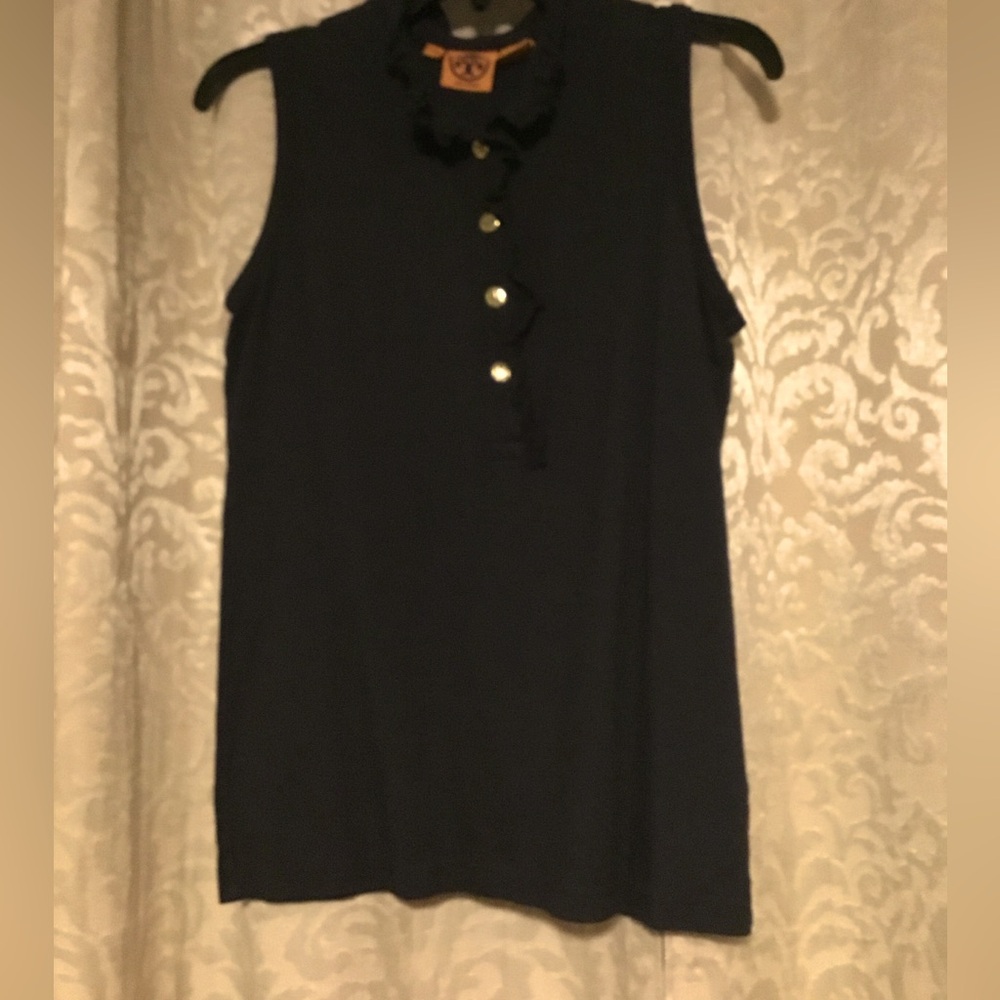 Almost New Tory Burch Navy Top
